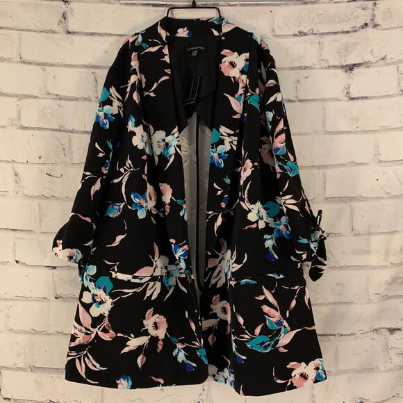 Lane Bryant Women's 2 PC. Floral High Waist Pants & Jacket Set Size 18/20 - Picture 2 of 13